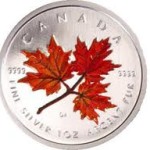 red silver maple leaf