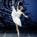 Odette, from Swan Lake, is represented on the Palladium Ballerina
