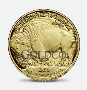 Gold American Buffalo coin
