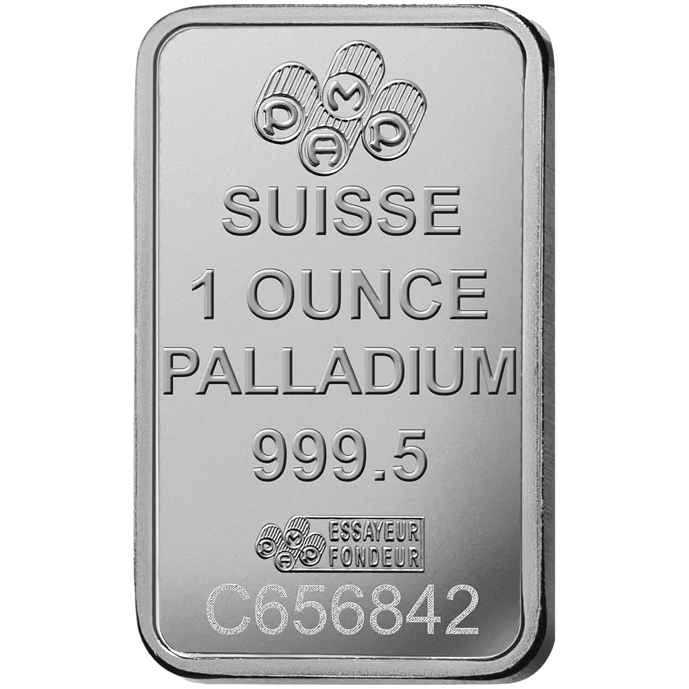 Image of PAMP Suisse's palladium bullion bar