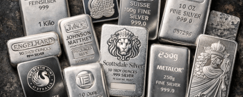 Variety of popular silver bars